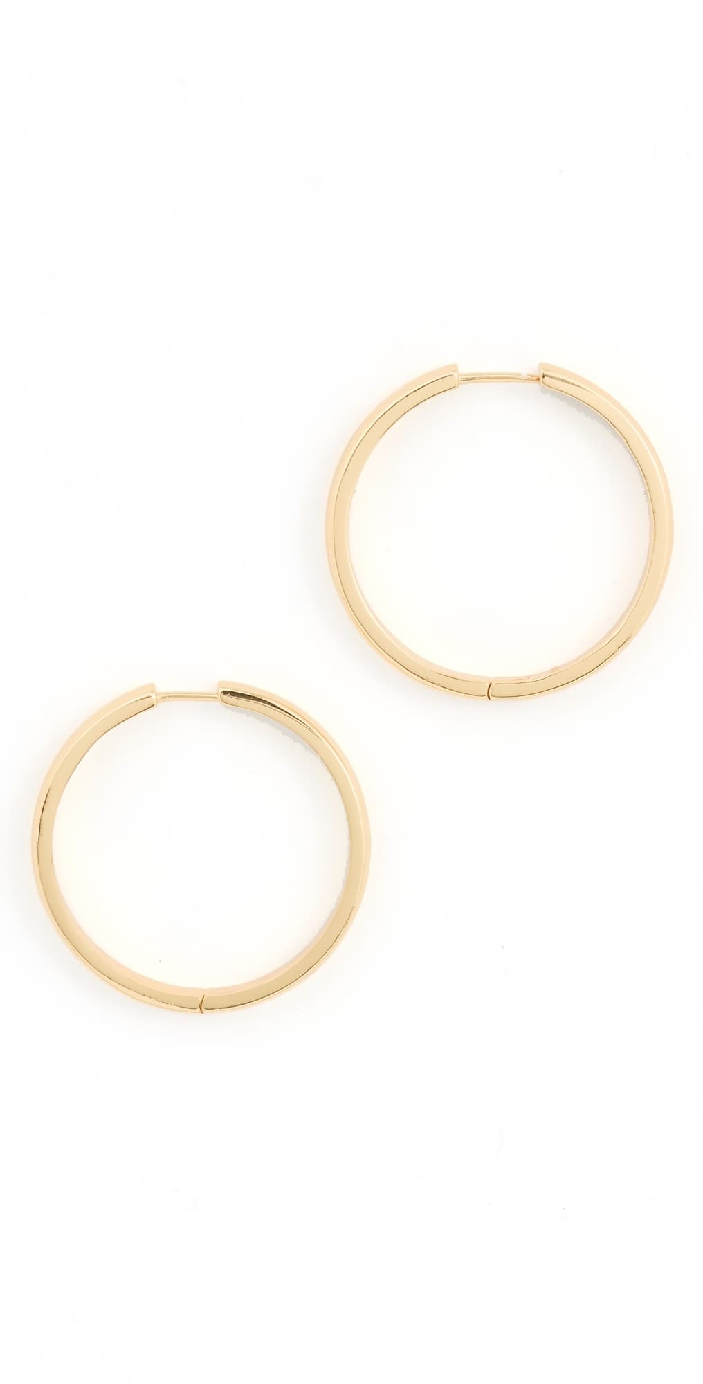 Madewell Perfect Large Hoop Earrings Warm Gold