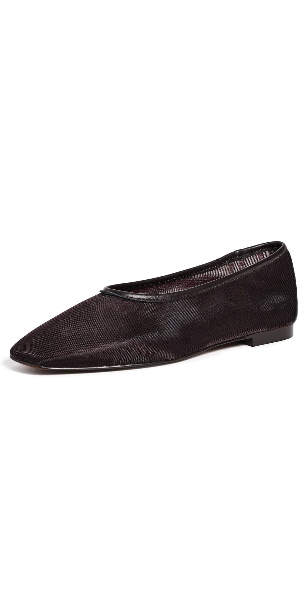 Madewell Mylie Mesh Ballet Flats Dark Carob