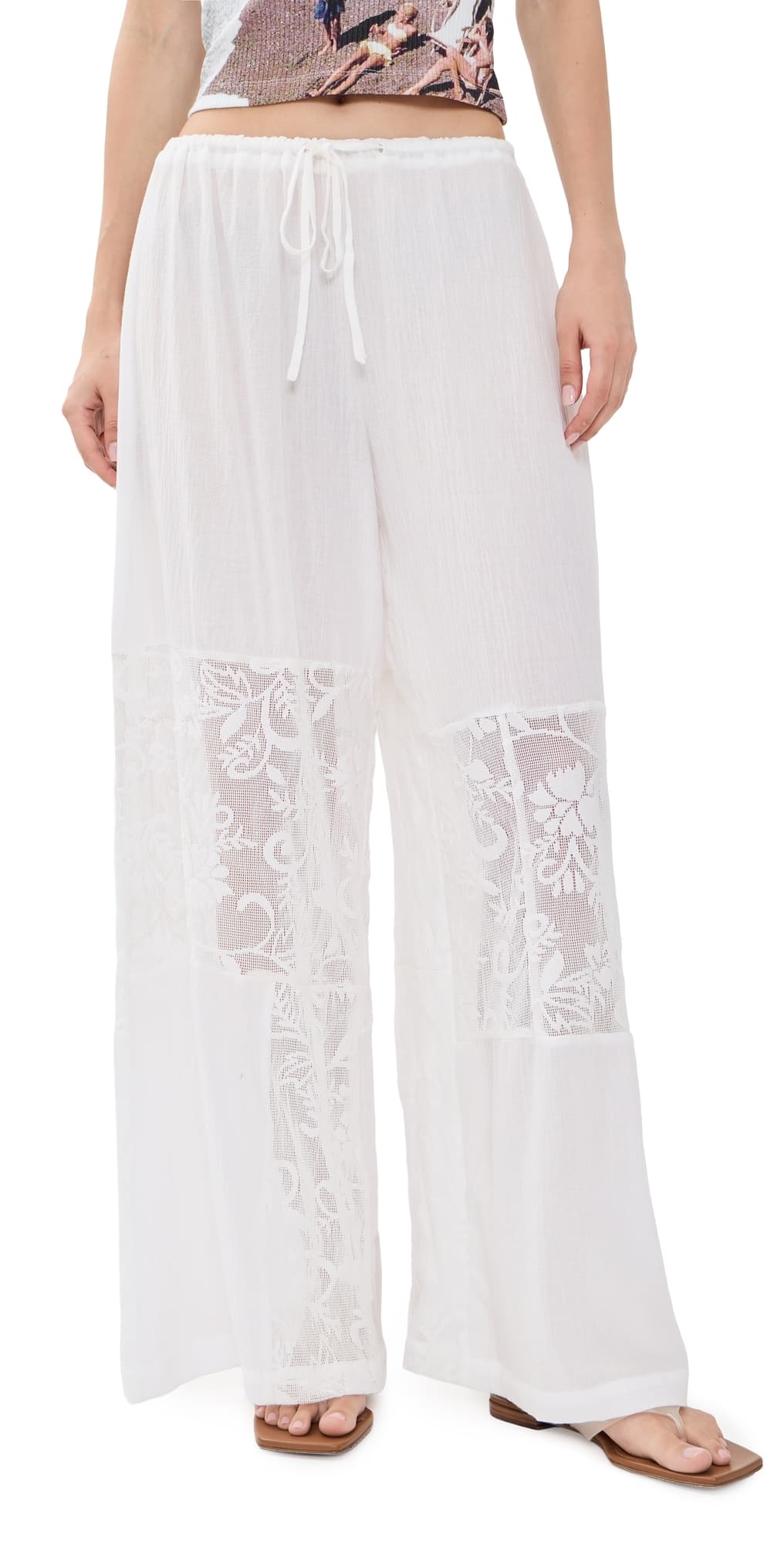 Muse Assembly Celeste Trousers White