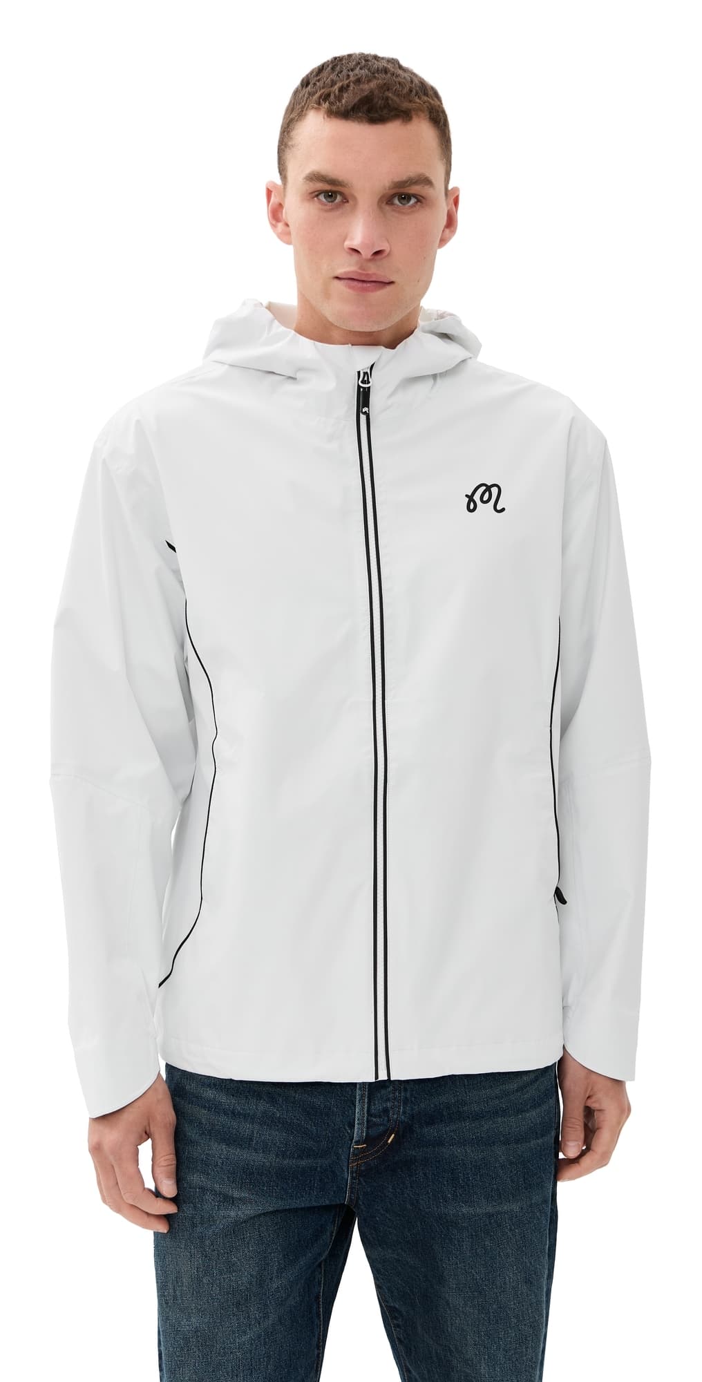 Malbon Cloud Burst Jacket White