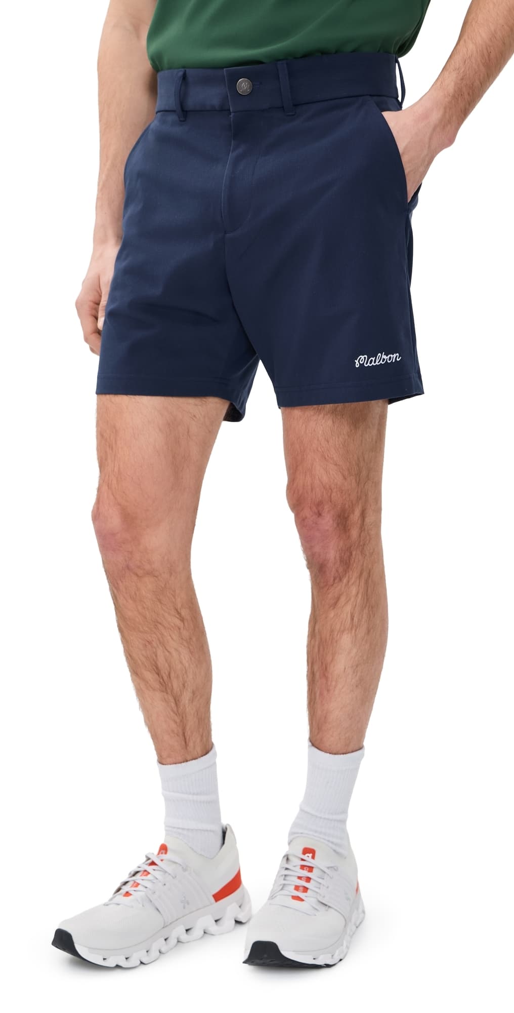Malbon Ripley Coolcore Shorts 5 Navy