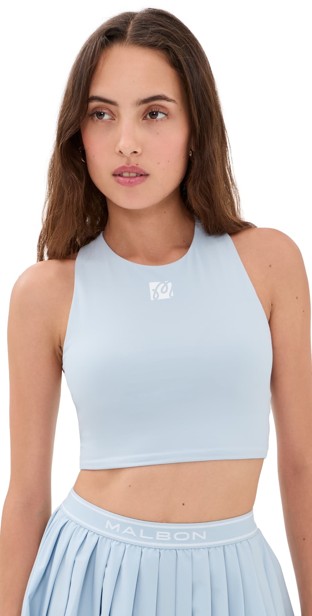 Malbon Crossback Bra Top Subdued Blue