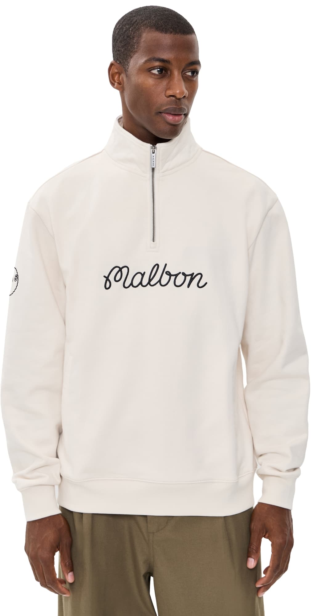 Malbon Collegiate Sweatshirt Ivory