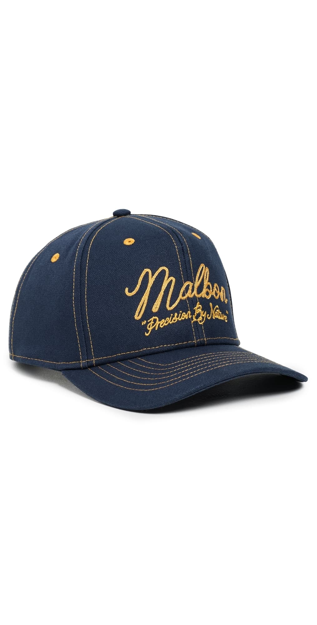 Malbon Precision Snapback Cap Dusty Navy