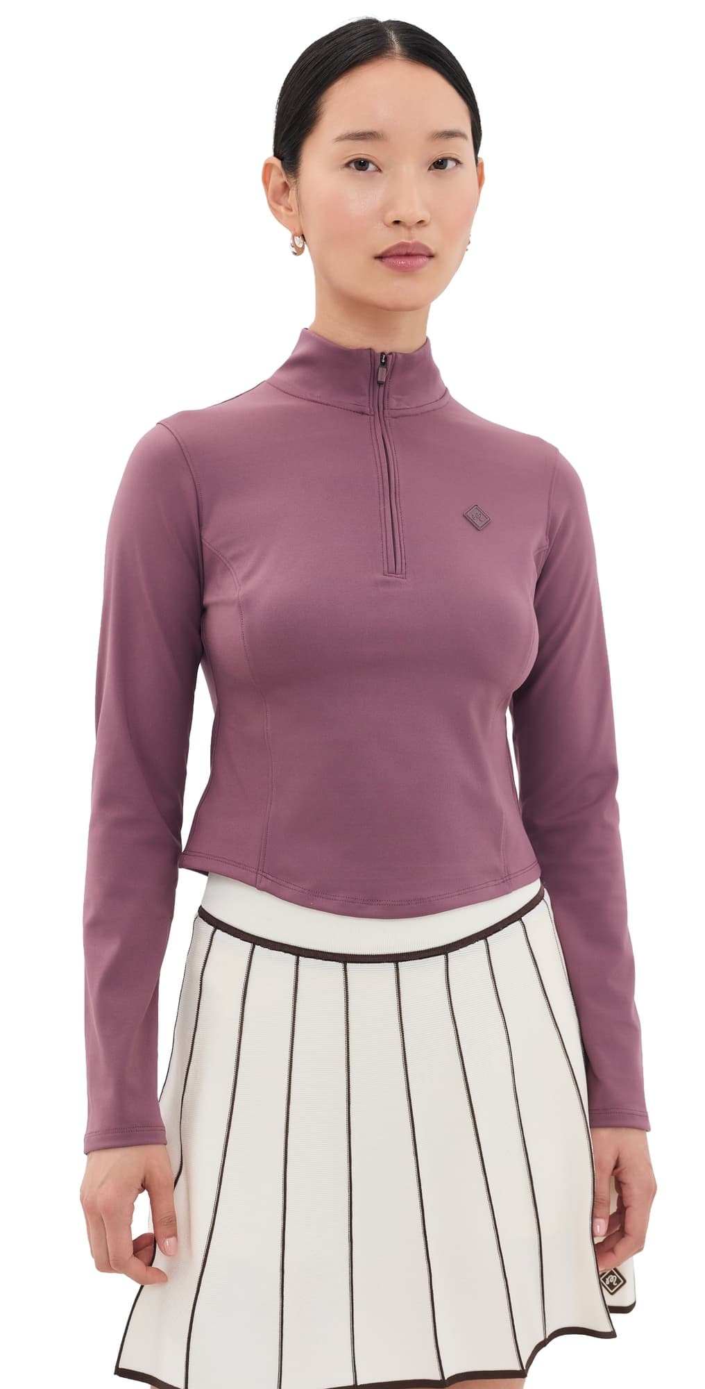 Malbon Camila Mid Layer Top Plum Wine