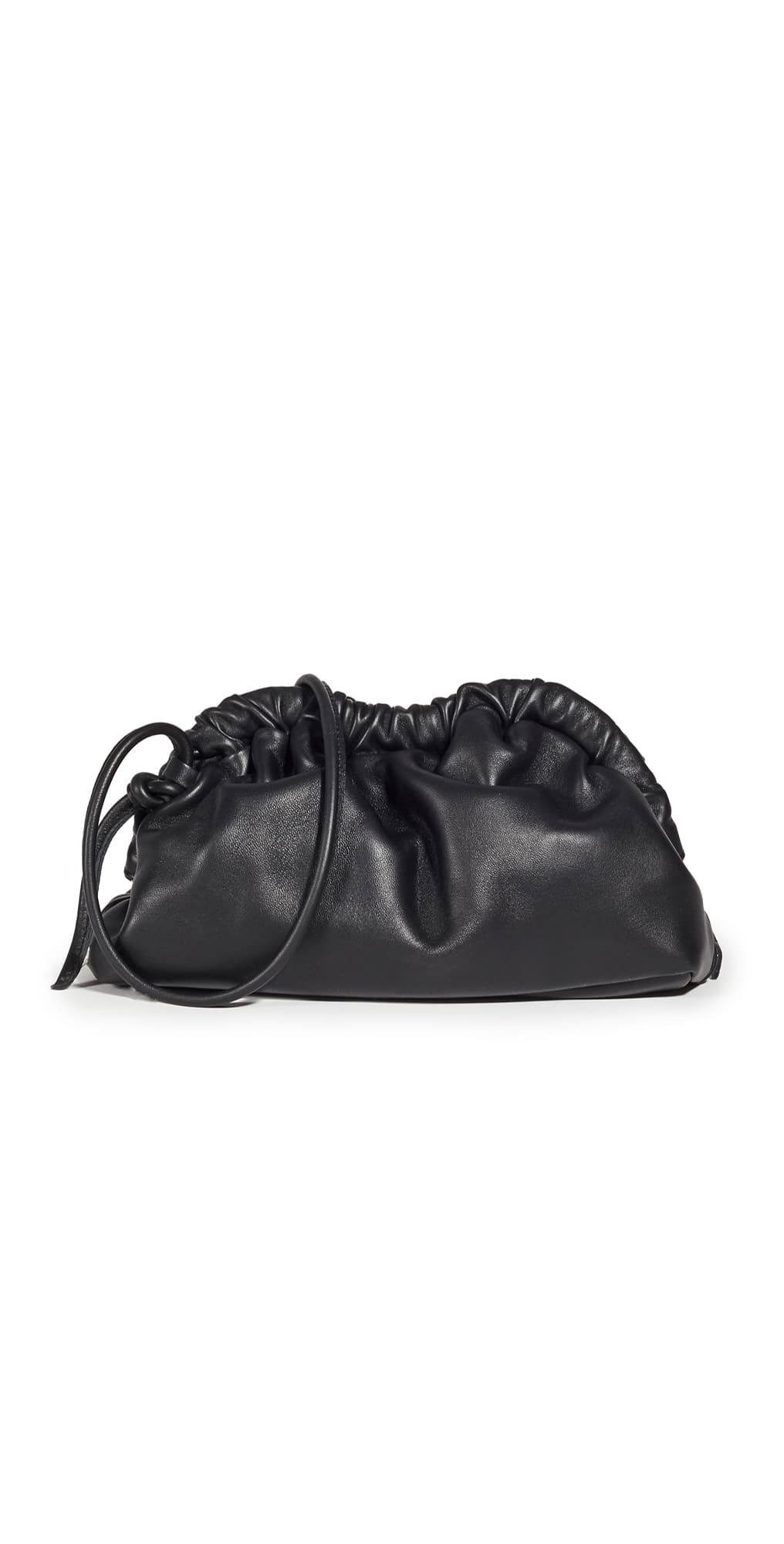 Mansur Gavriel Mini Cloud Clutch Black/Flamma