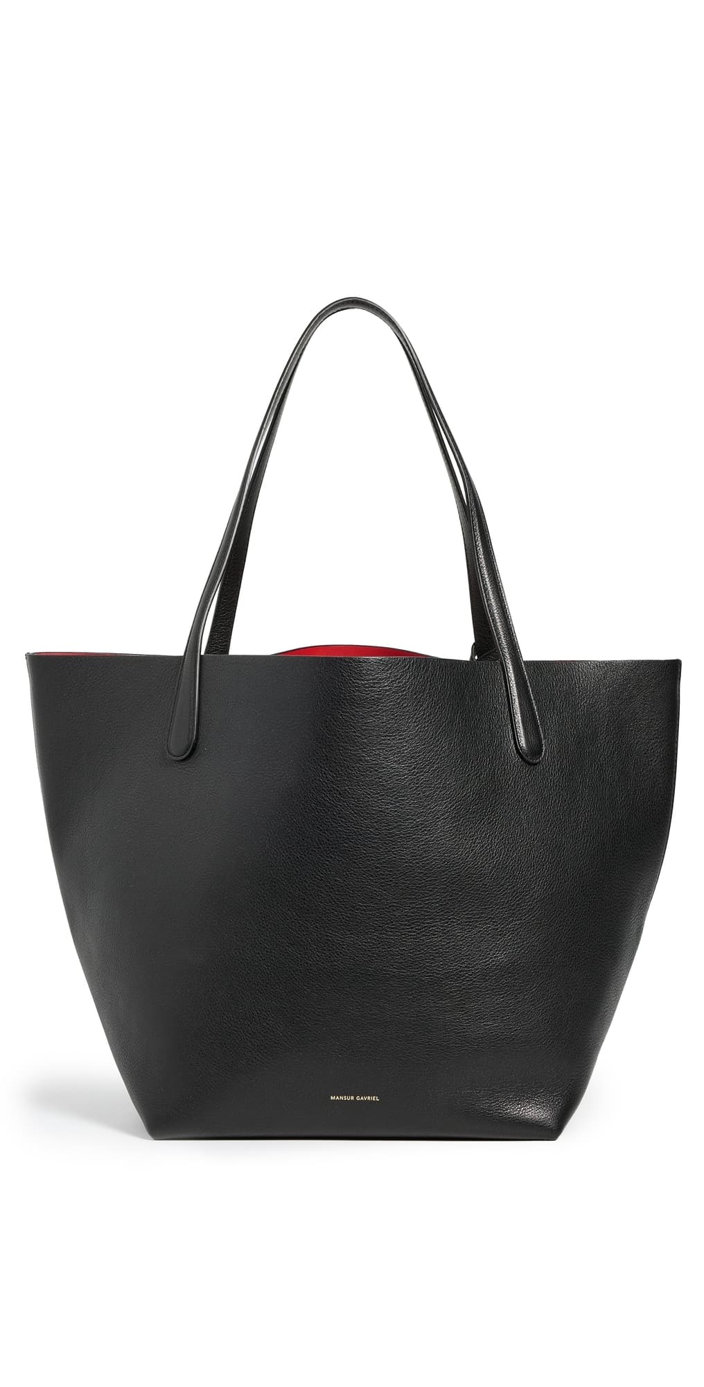 Mansur Gavriel Everyday Soft Tote Black/Flamma
