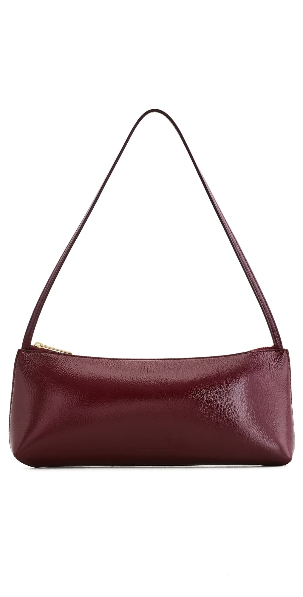 Mansur Gavriel Gaia Baguette Shoulder Bag Claret