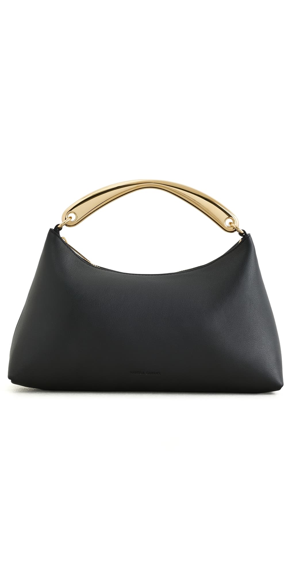 Mansur Gavriel Metal Handle Rhea Bag Black