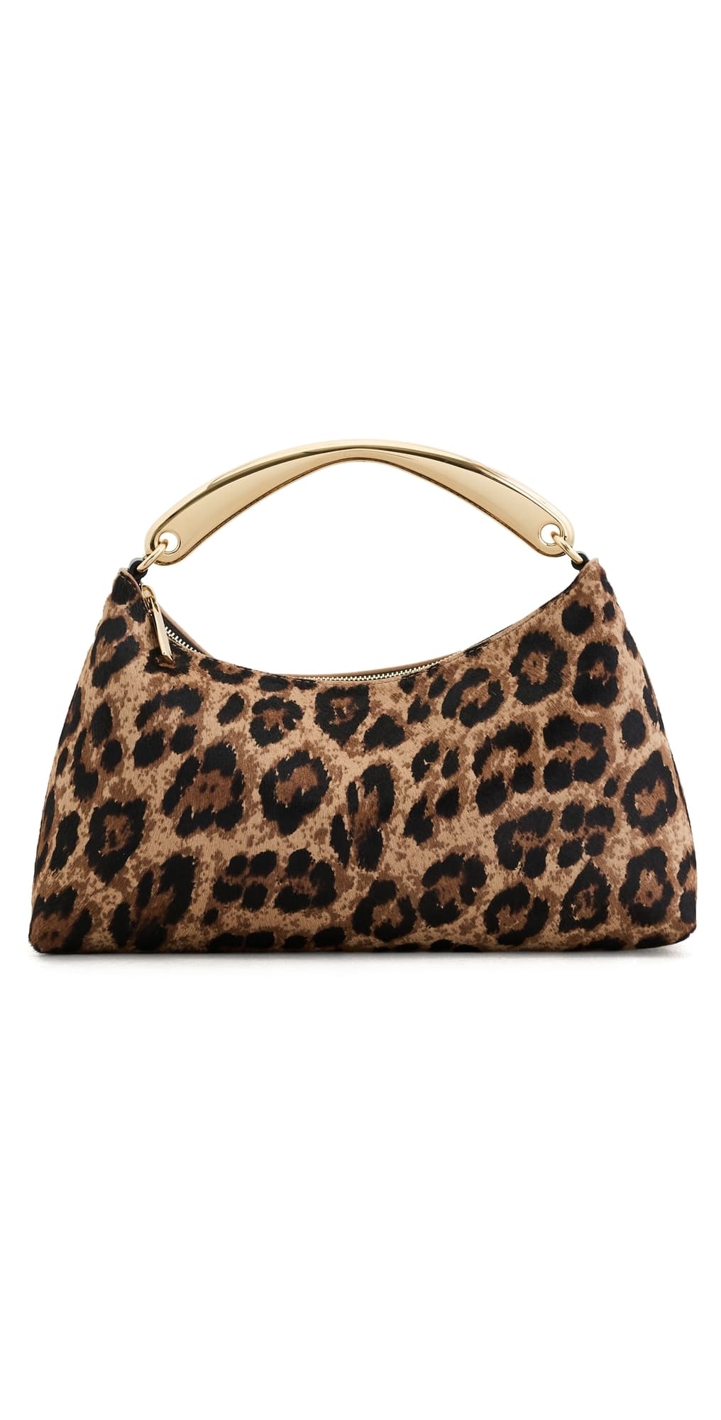 Mansur Gavriel Metal Handle Rhea Bag Leopard