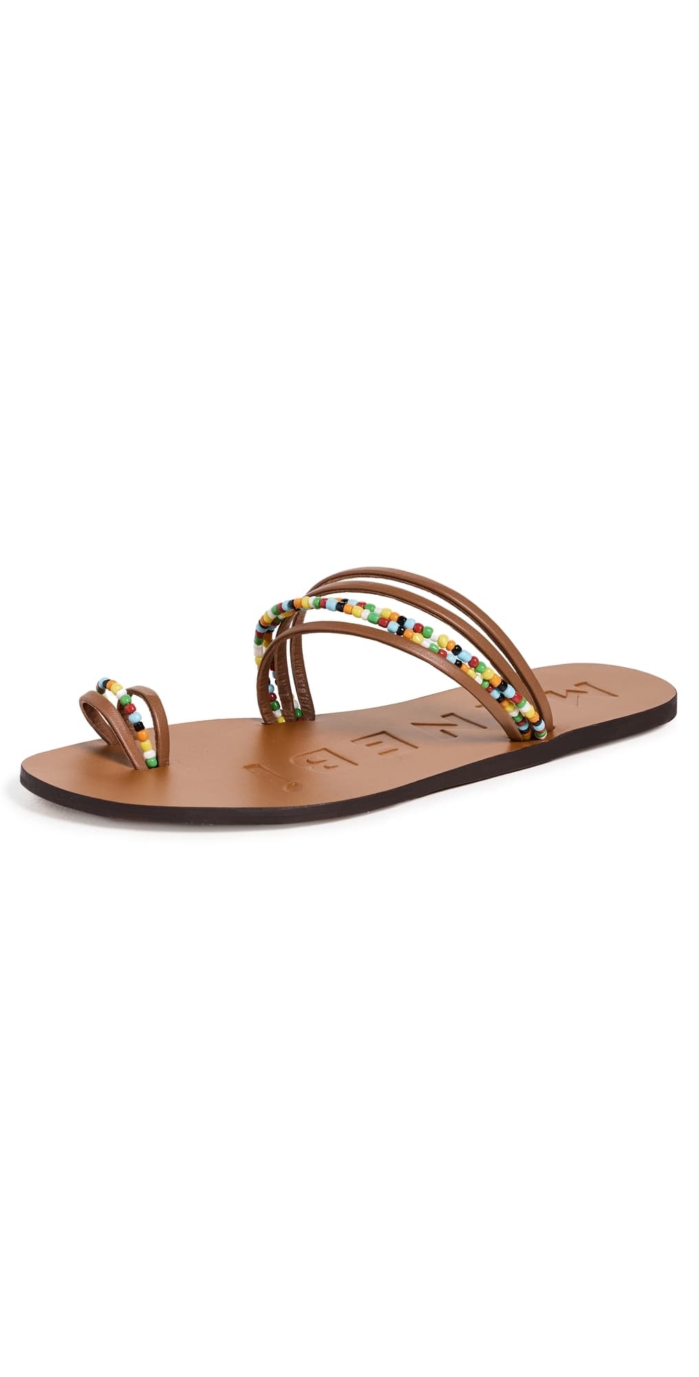 Manebi Leather Sandals Tan