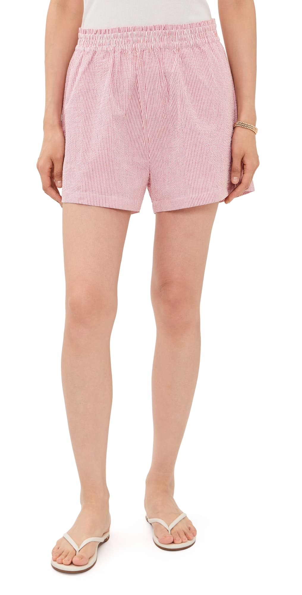 Marea Ava Shorts Red/White Seersucker