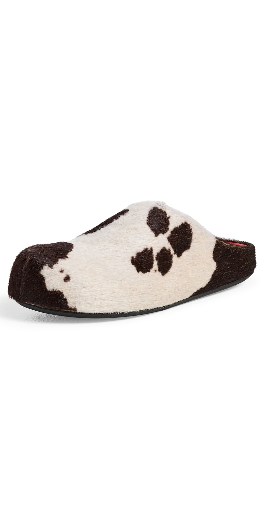 Marni Fussbett Sabot Flats Lily White/Brown