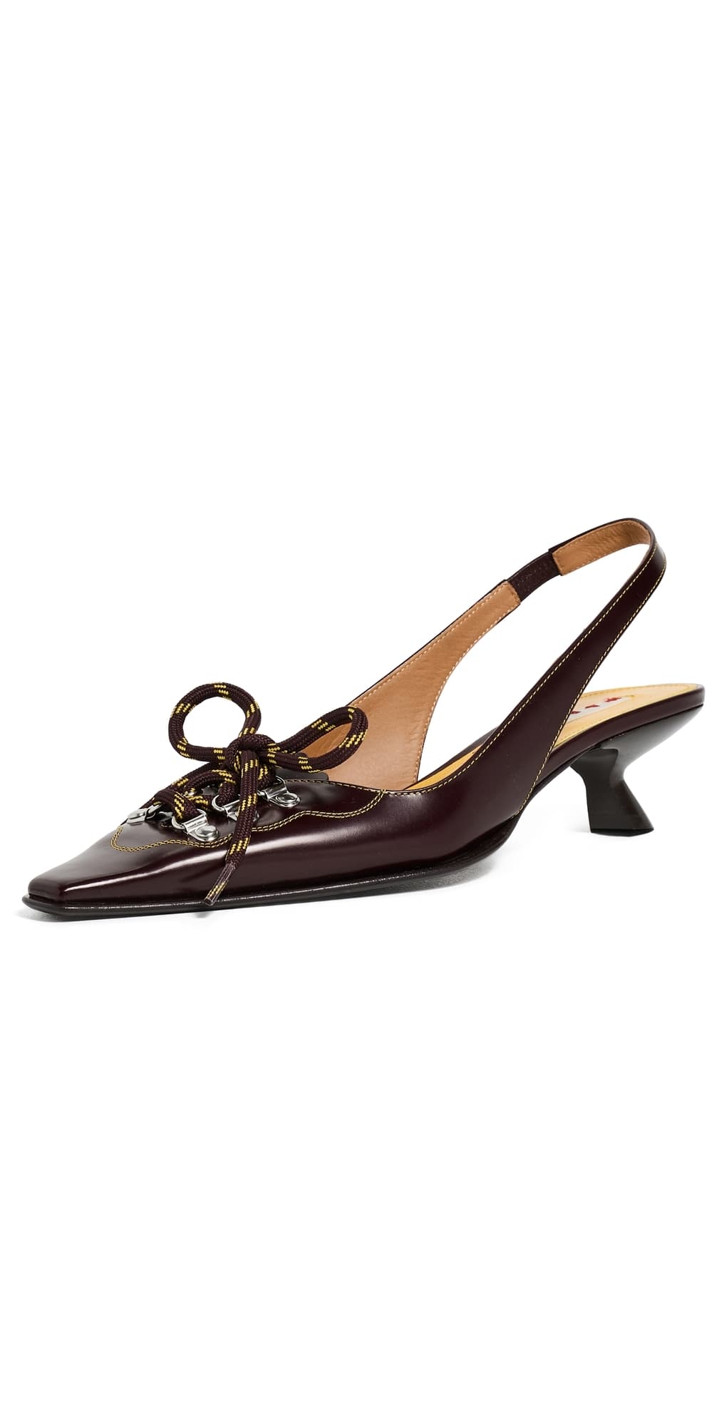 Marni Pump Shoes Brown/Yellow