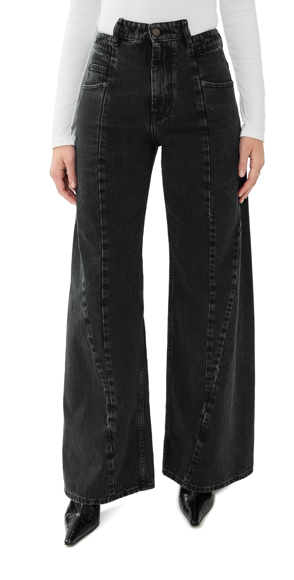 Maison Margiela Cutout Jeans Medium Black Stone