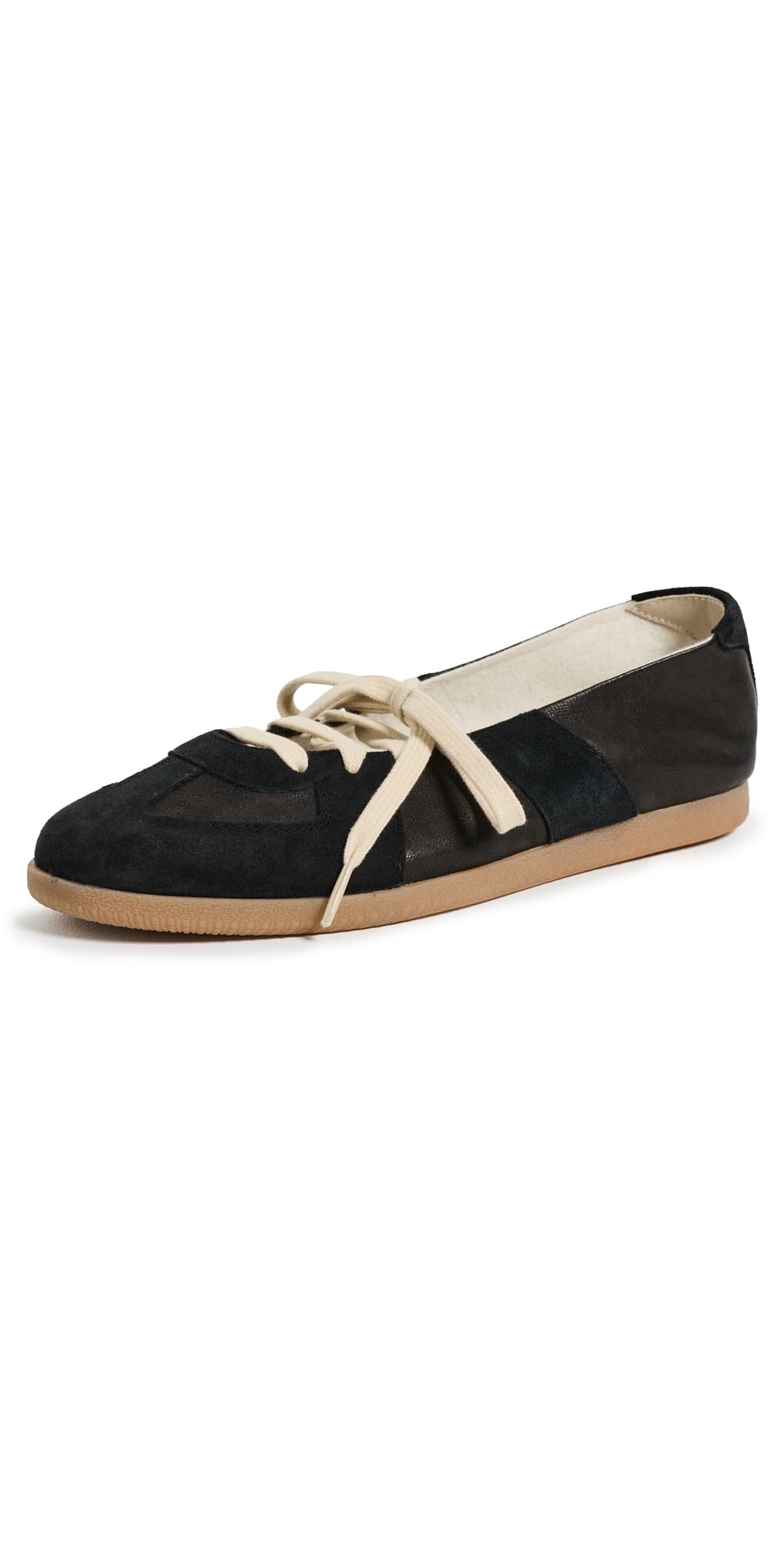 Maison Margiela Replica Soft Laced Ballet Sneakers Black
