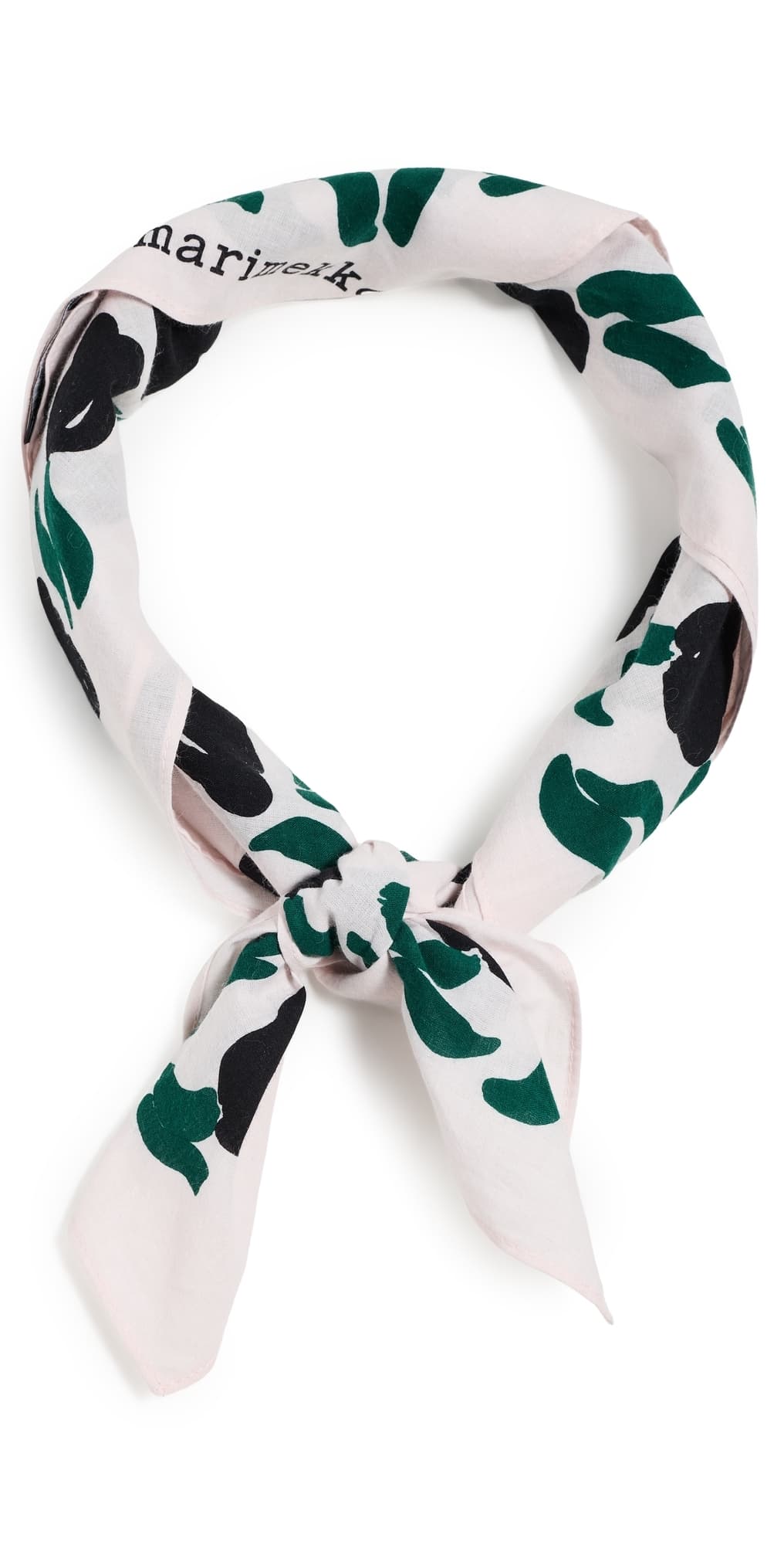 Marimekko Pesofati Lemmitty Scarf Light Pink/Black/Dark Green · One Size