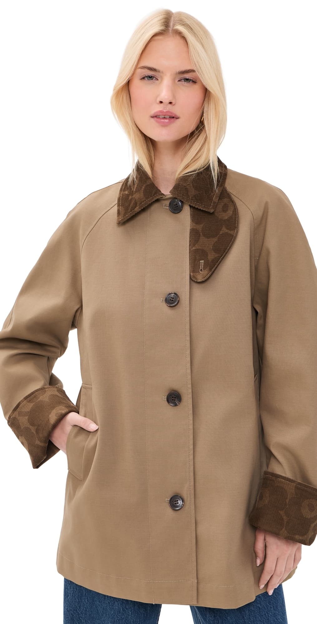 Marimekko Essee Solid Coat Brown