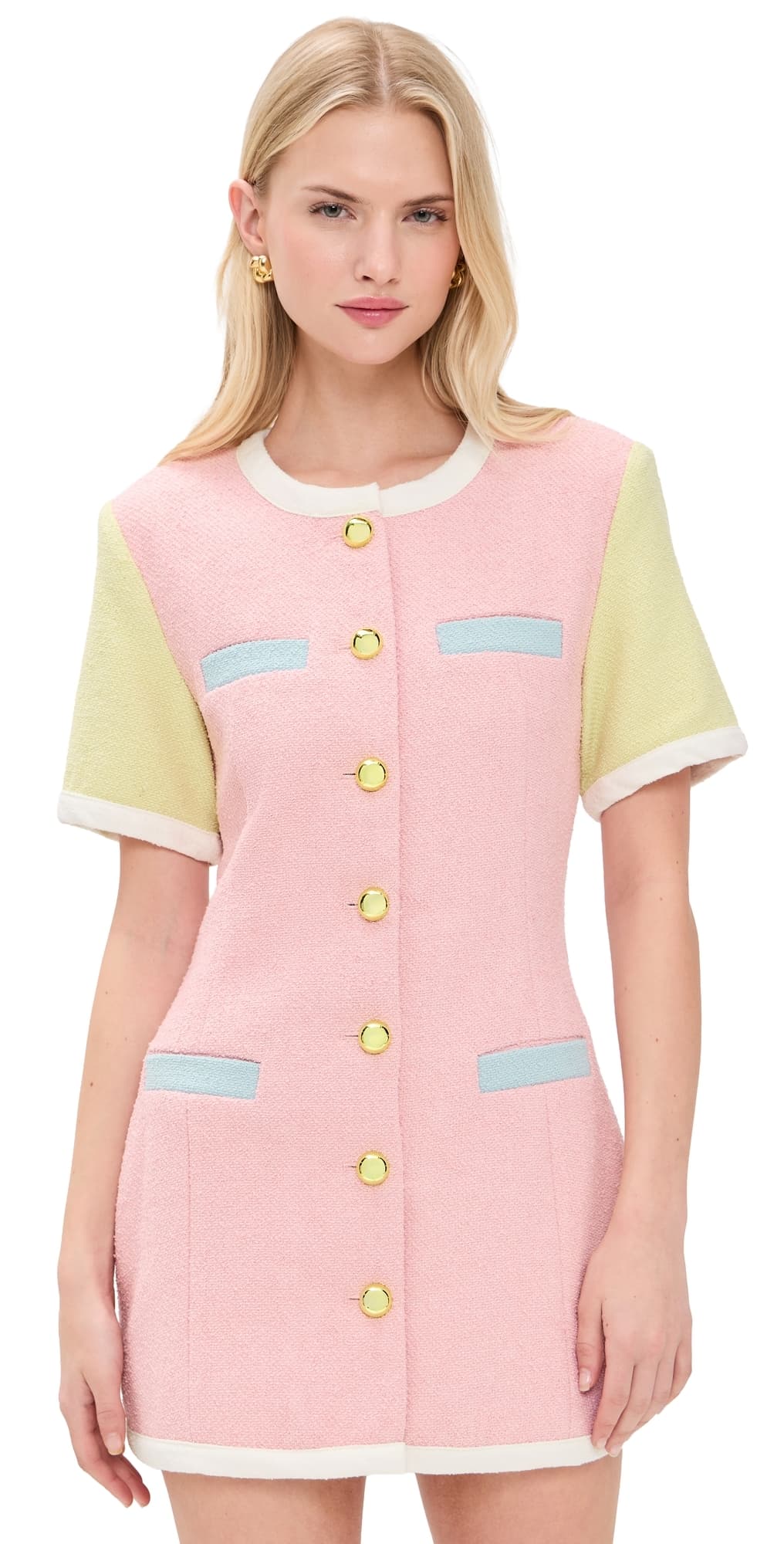 MAUDE CLUB Taylor Dress Pink Multi