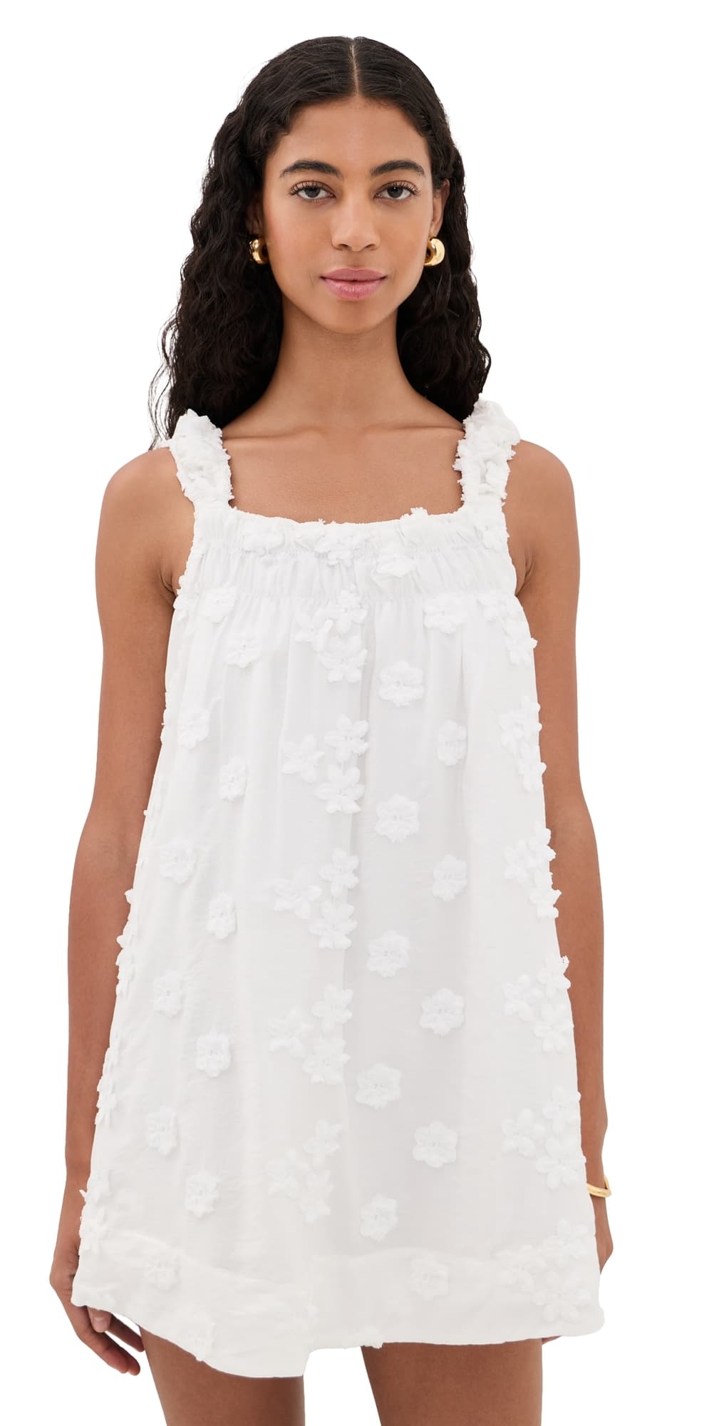 MAUDE CLUB Margaret Mini Dress White