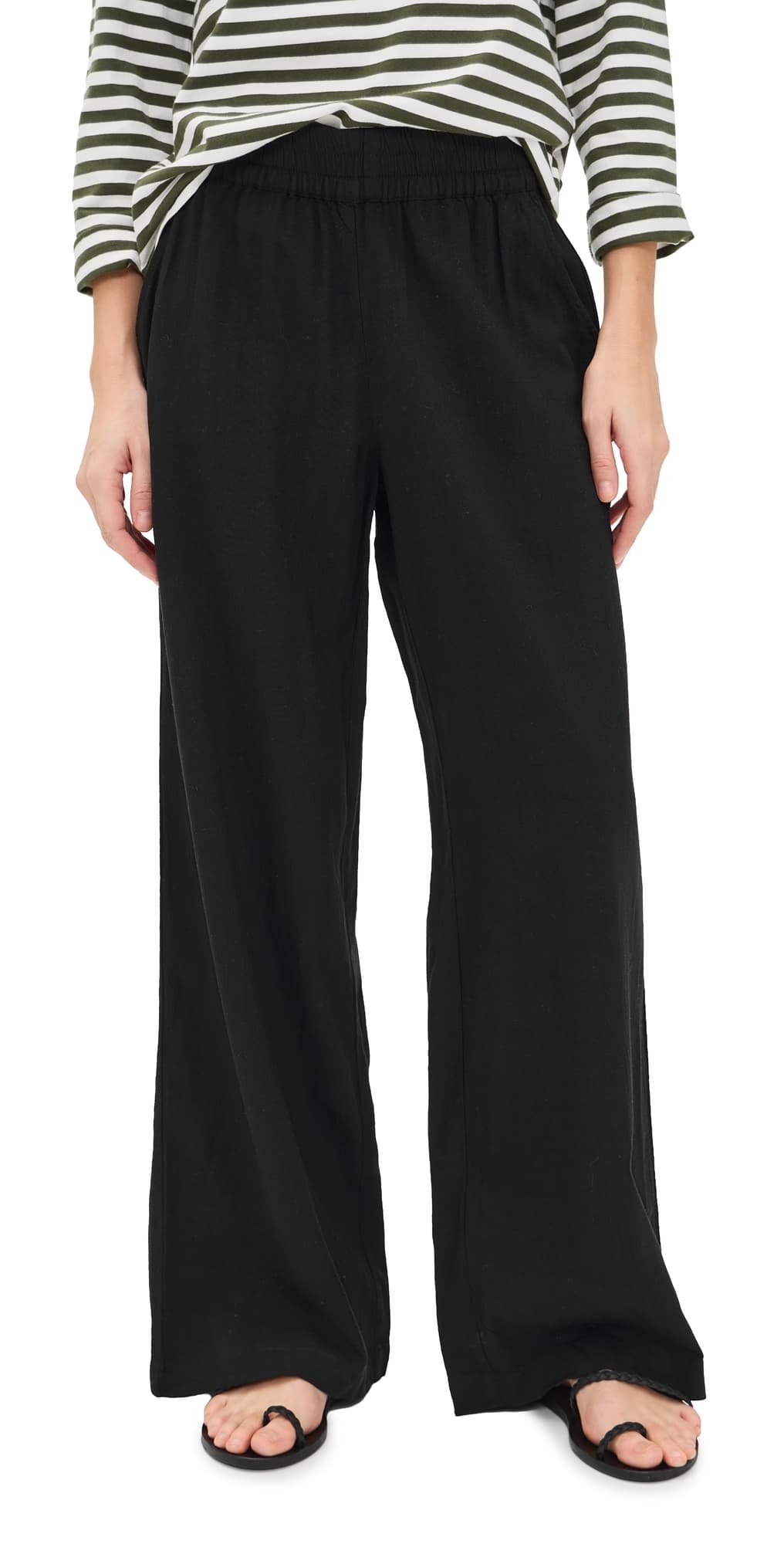 Marine Layer Allison Tencel Trousers Black