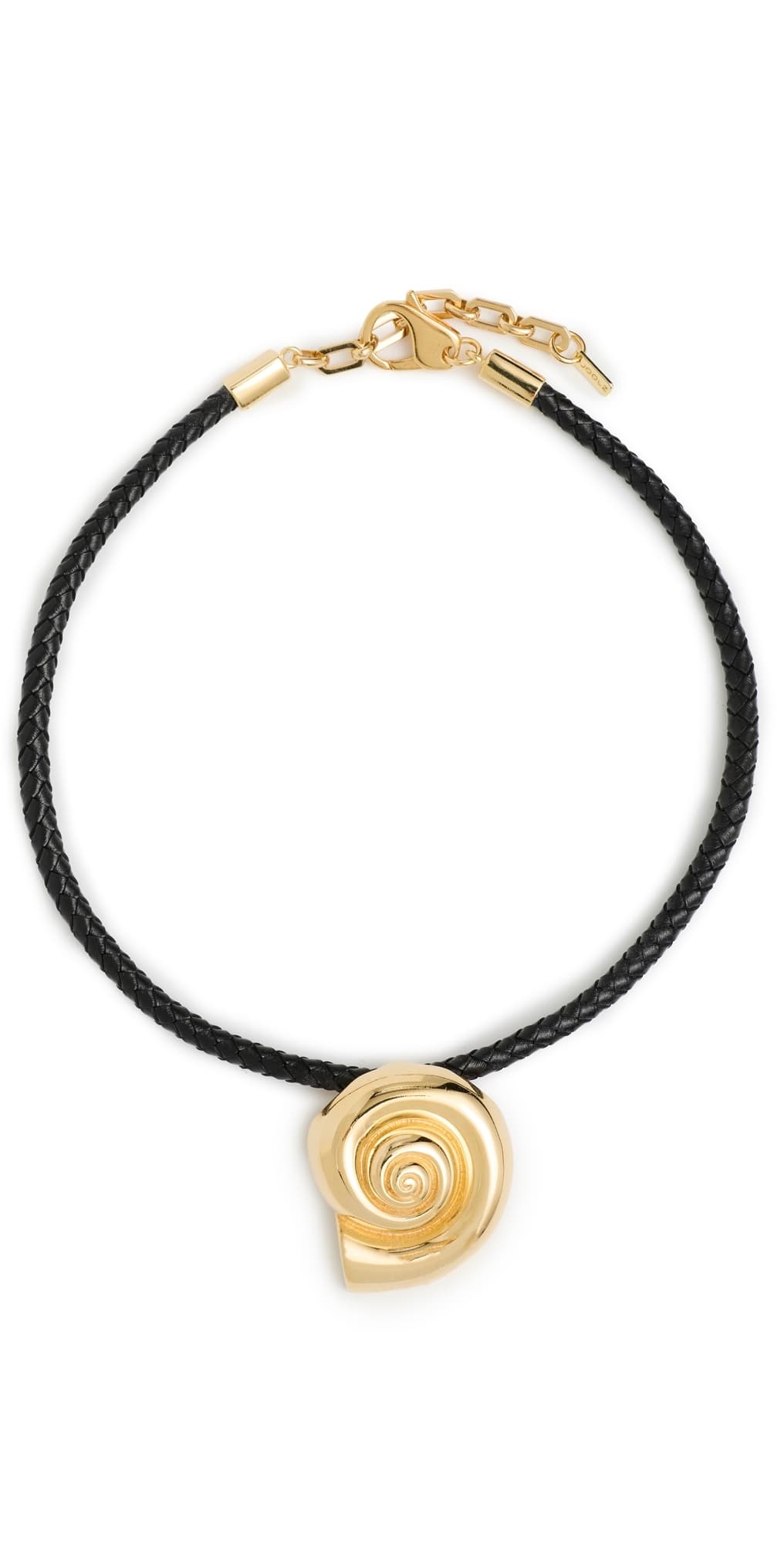 Martha Calvo Nautilus Necklace Black/Gold · One Size