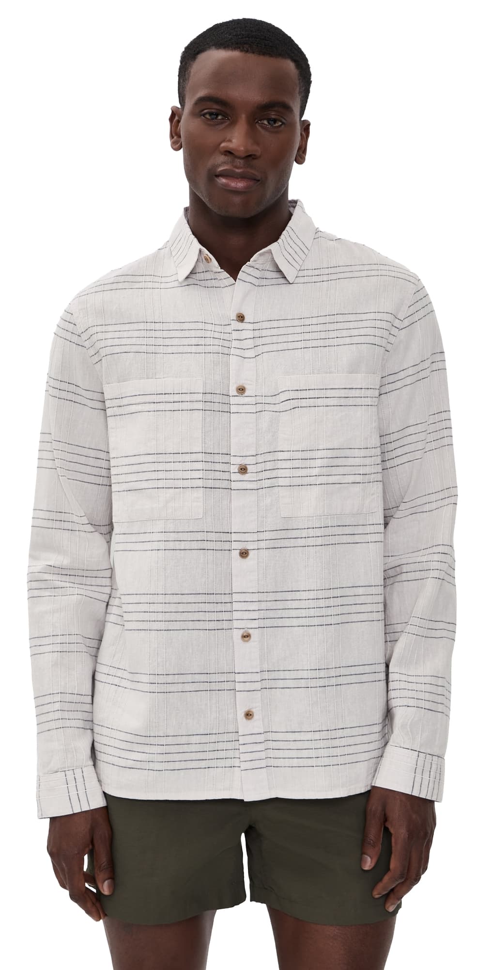 McTavish Hemp Long Sleeve Shirt White Multi