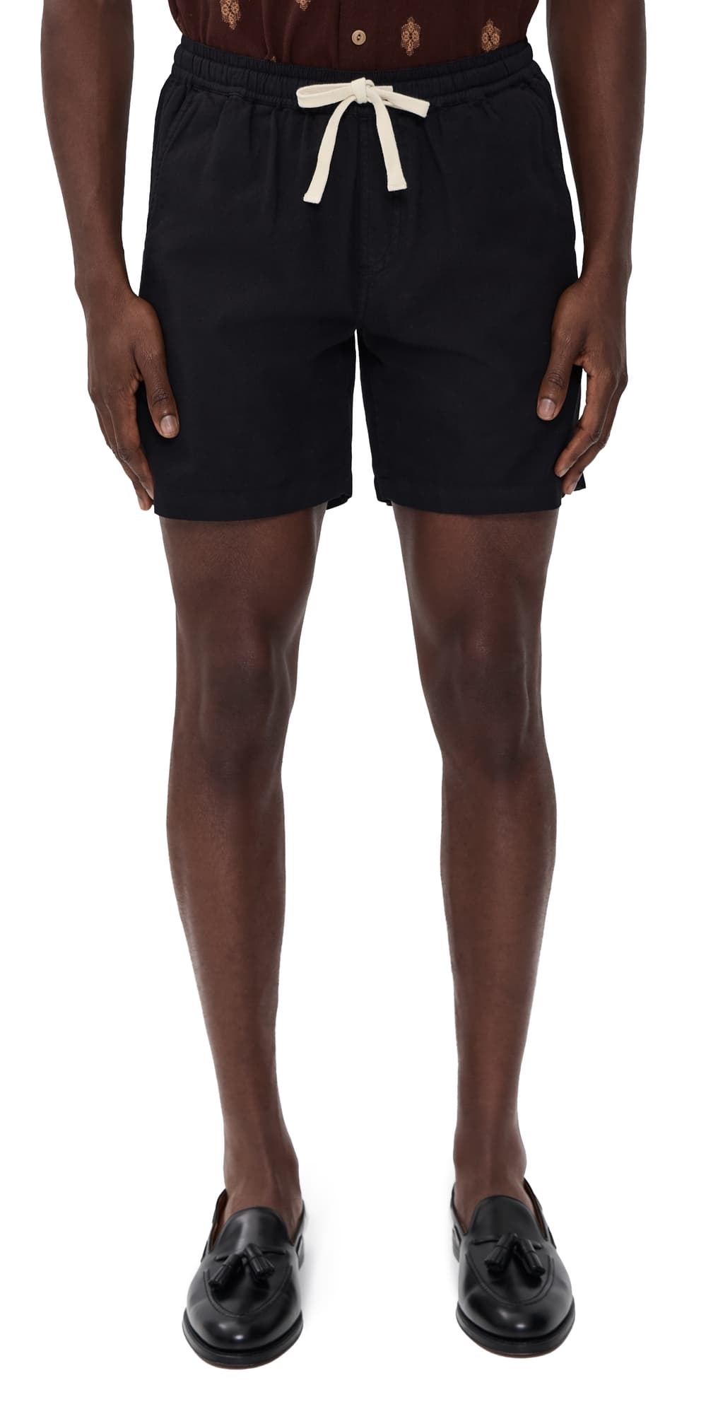 McTavish Linen Shorts 5.5 Black