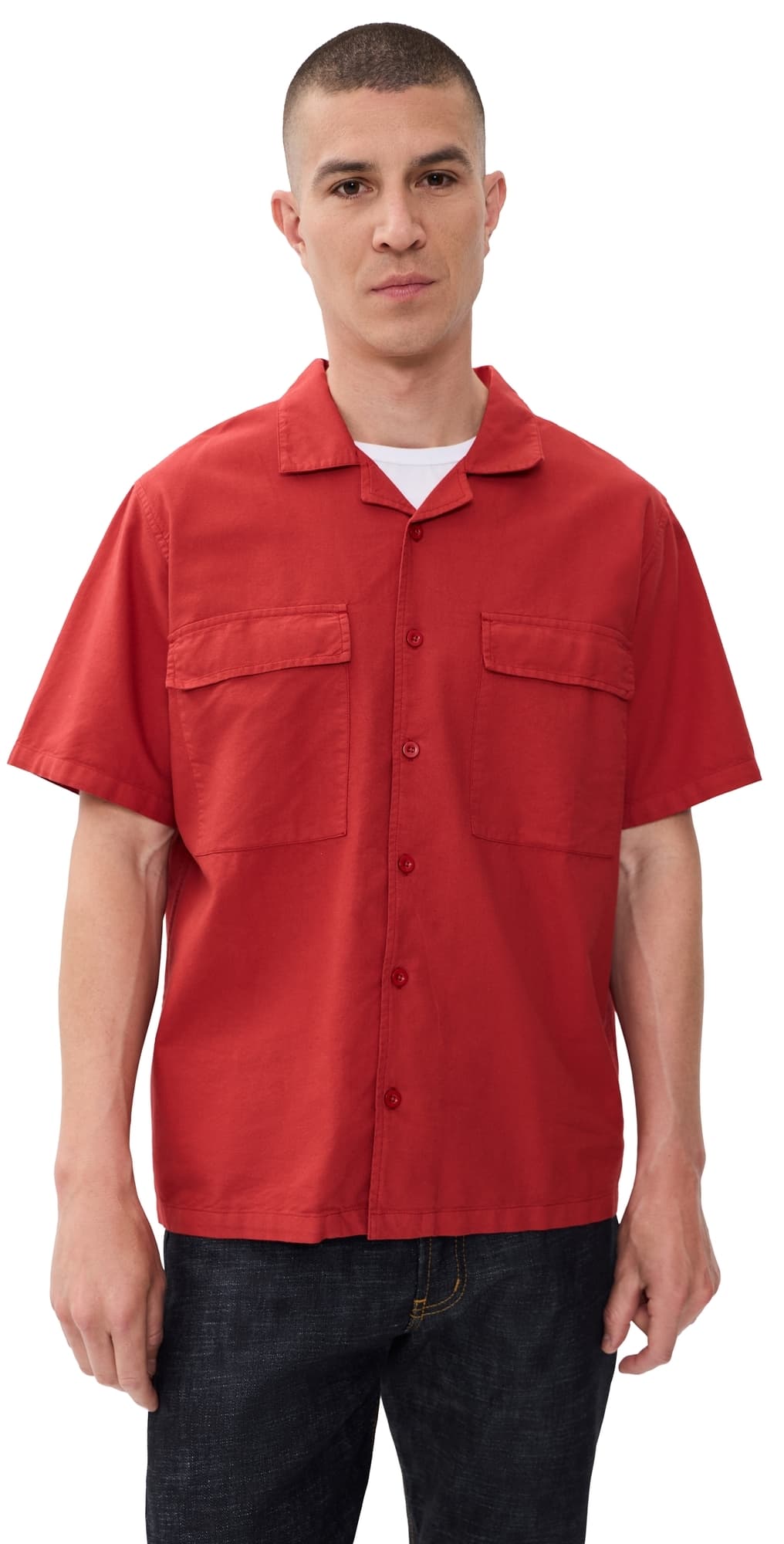 McTavish Holiday Collar Shirt Rust