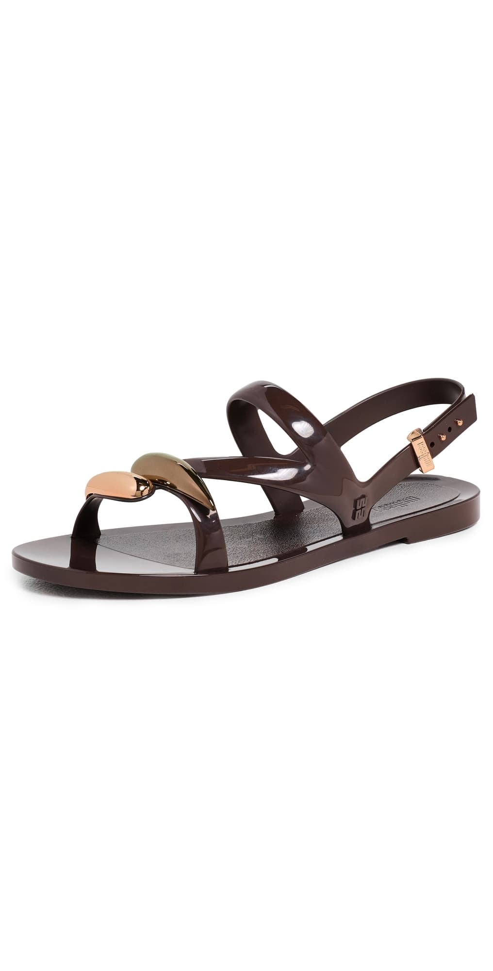 Melissa Iris Sandals Brown/Metallic