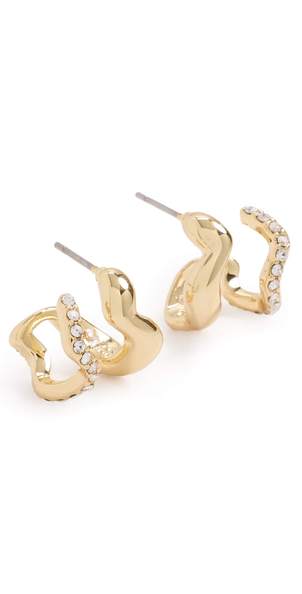 Mignonne Gavigan Alva Earrings Gold/Clear · One Size