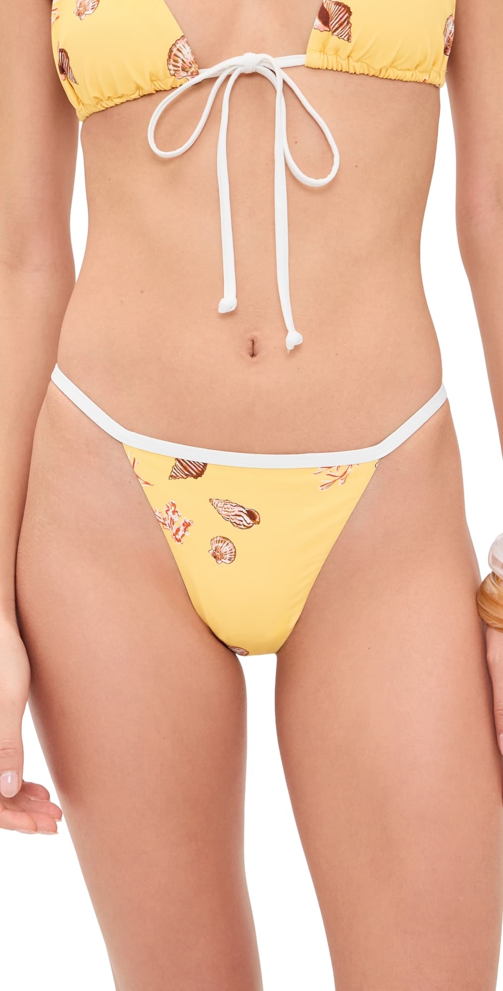 MINKPINK Marisol Bikini Bottoms Butter Seashells