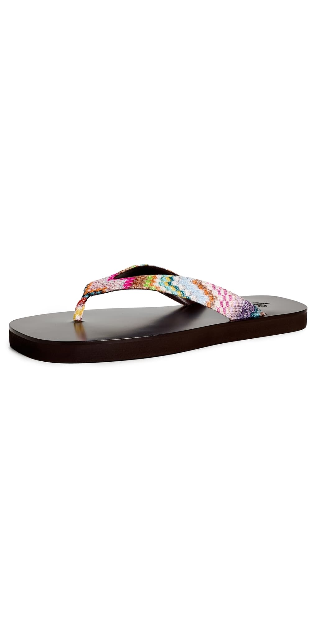 Missoni Ruth Sandals Raschel Zig Zag Metallic Multicolor