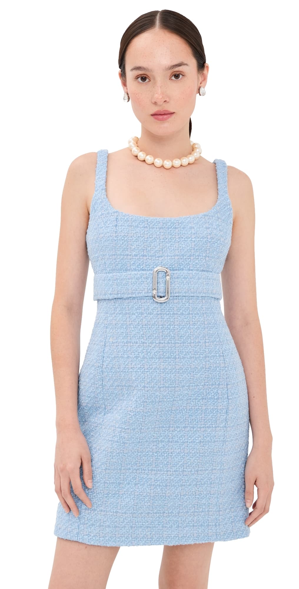 Marc Jacobs Tweed Dress Blue Mist