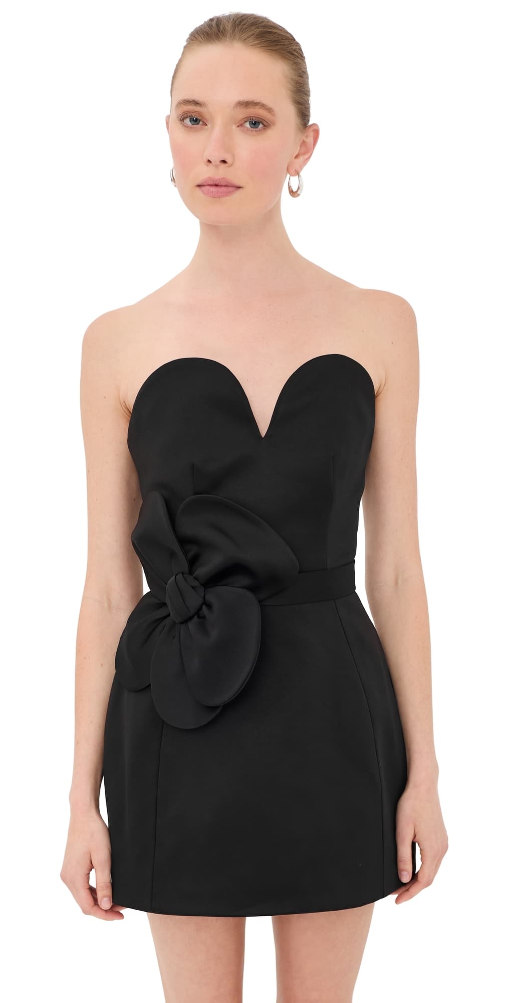 Marc Jacobs Satin Daisy Belted Dress Black