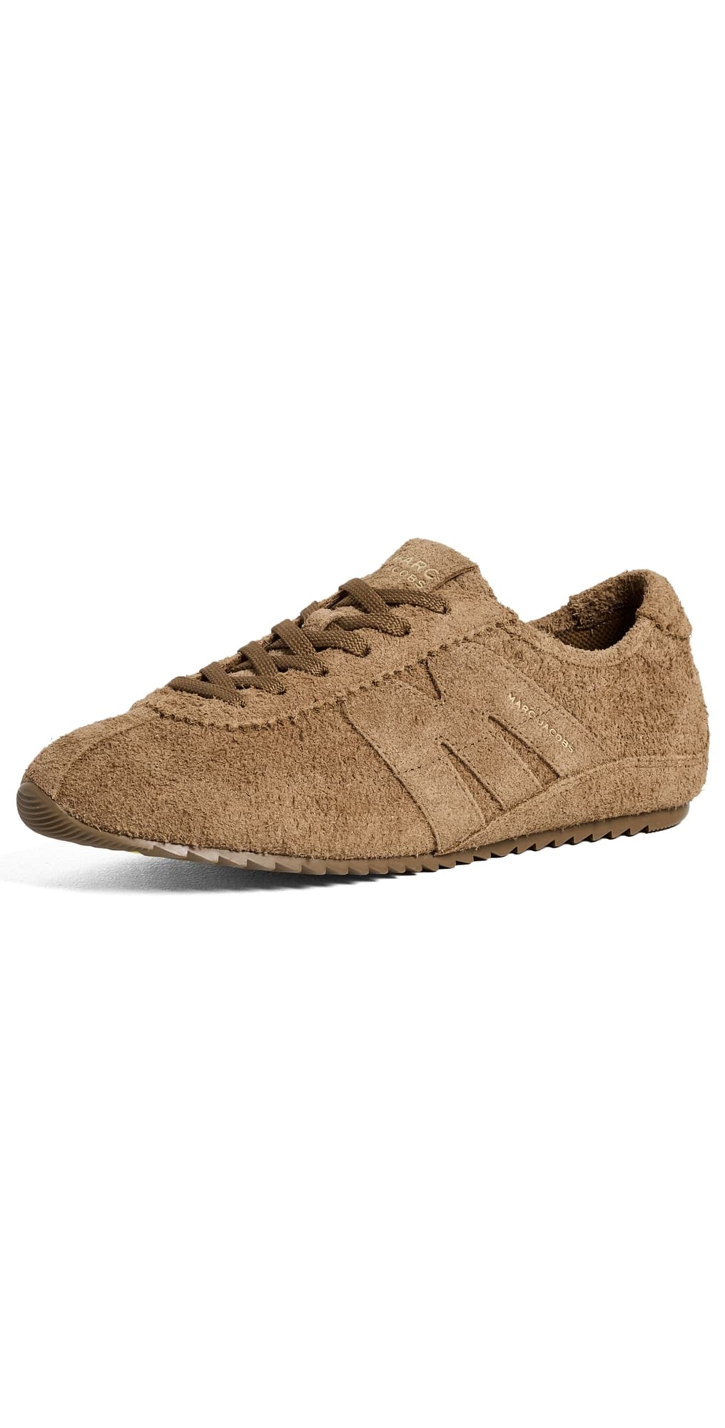 Marc Jacobs The 400 Bleecker Suede Runner Sneakers Hazelnut