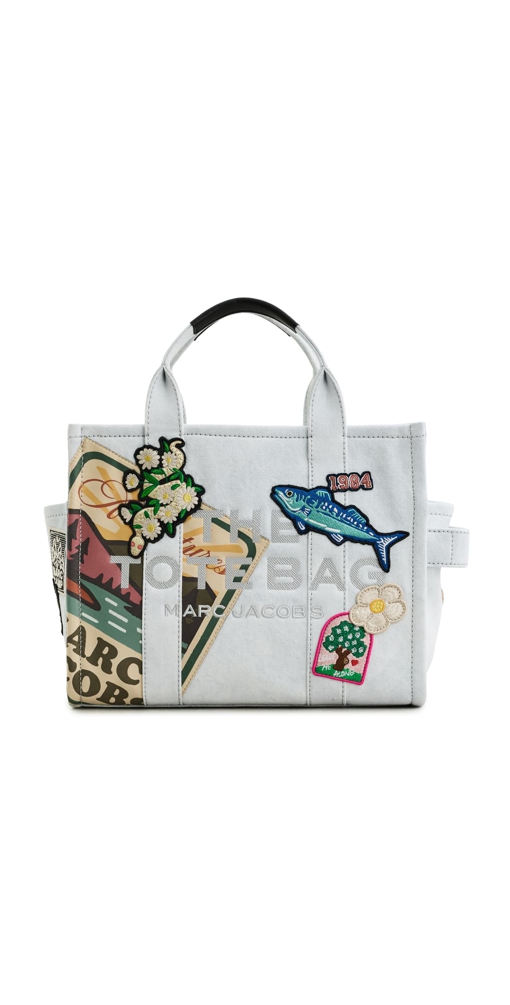 Marc Jacobs The Medium Denim Tote Light Wash