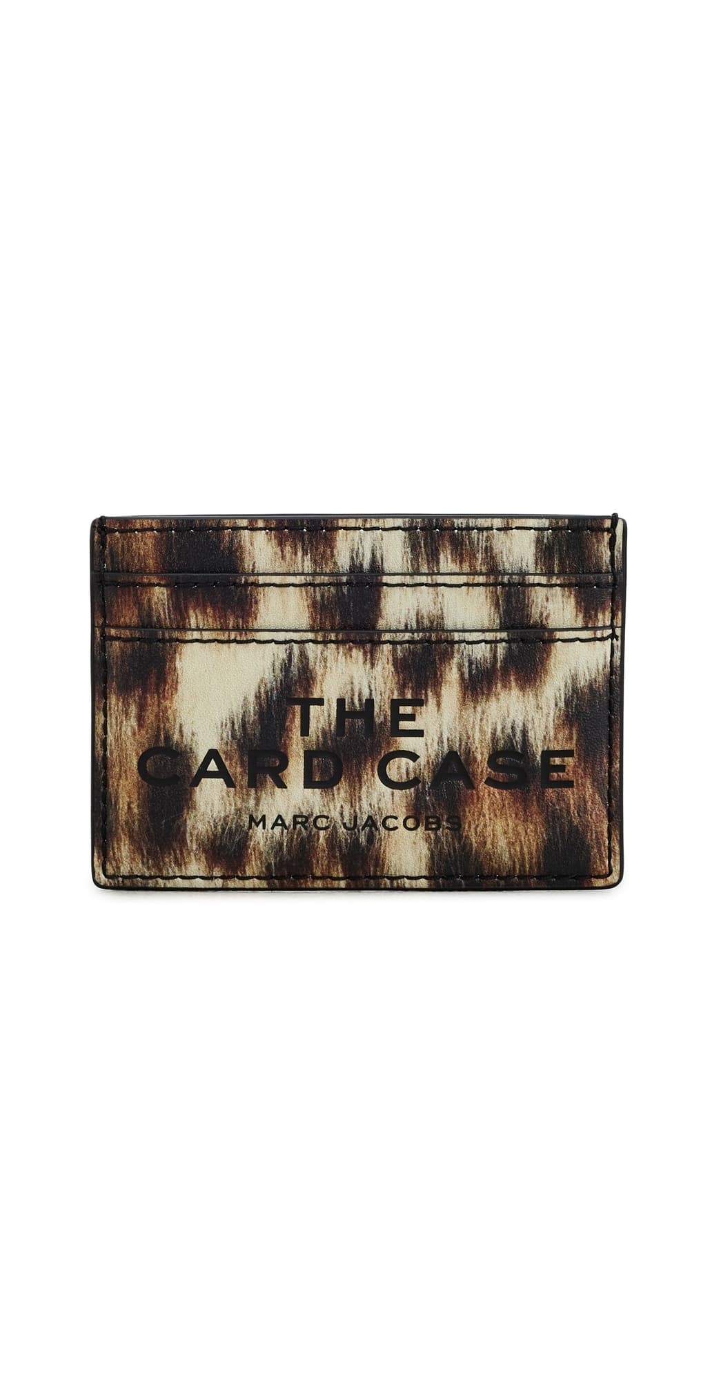 Marc Jacobs Leather Card Case Brown Multi · One Size