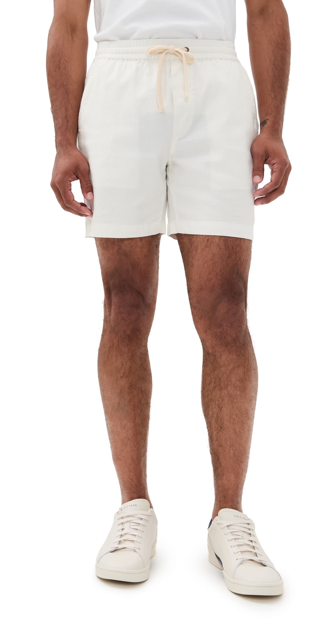 Marine Layer Saturday Beach Shorts 6 White