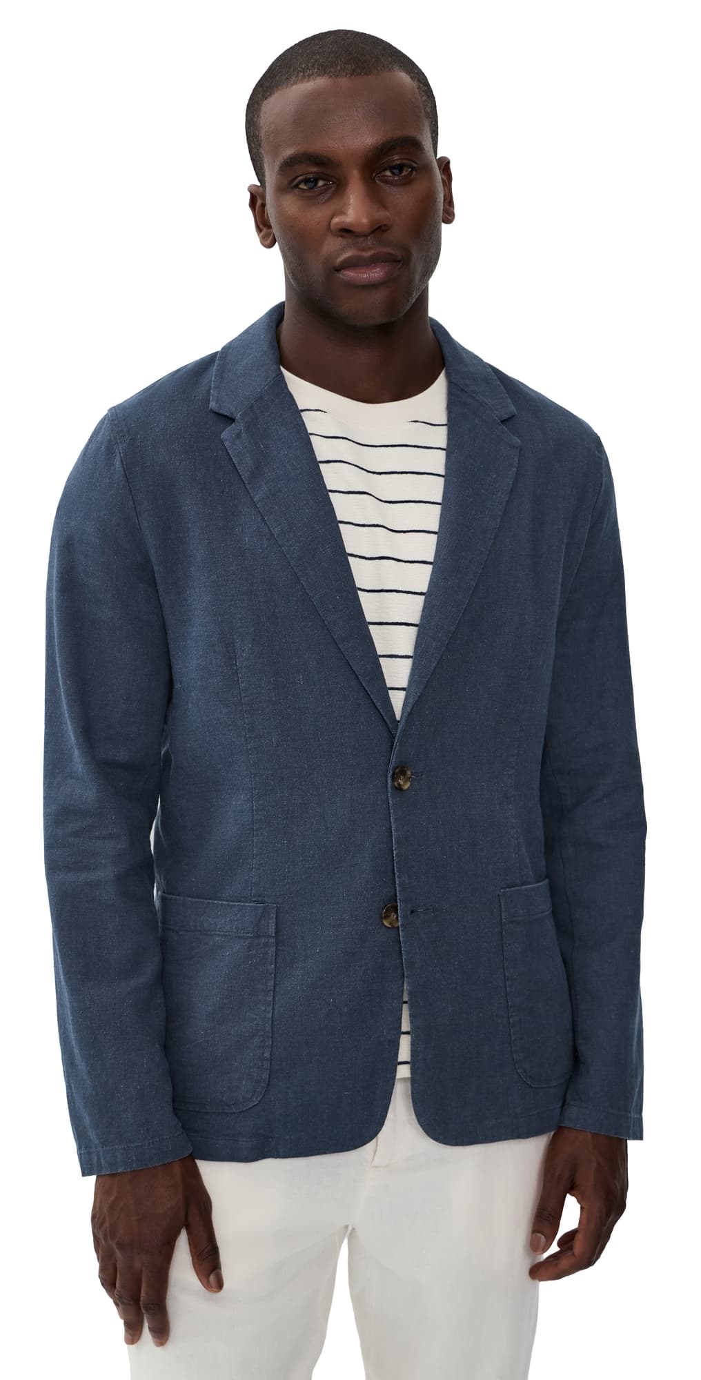 Marine Layer Hemp Blazer Navy