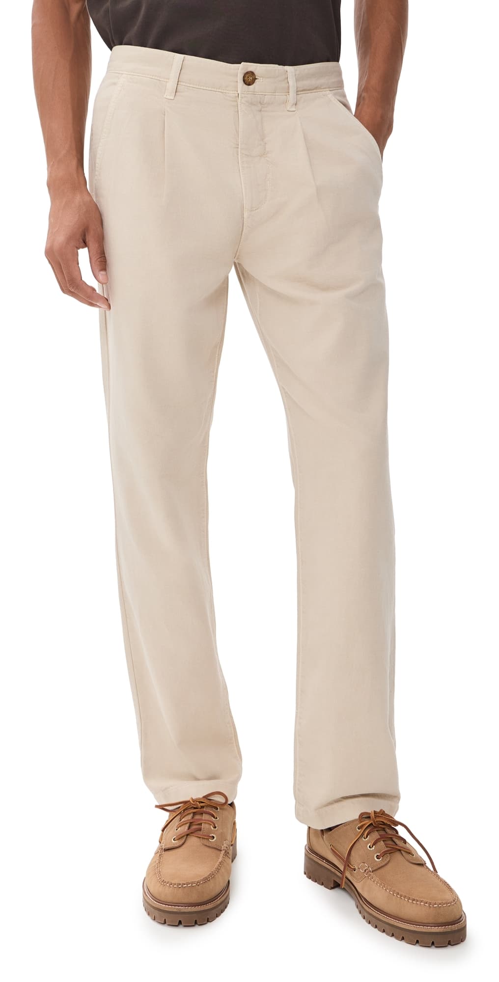 Marine Layer Relaxed Pleated 32 Pants Stone