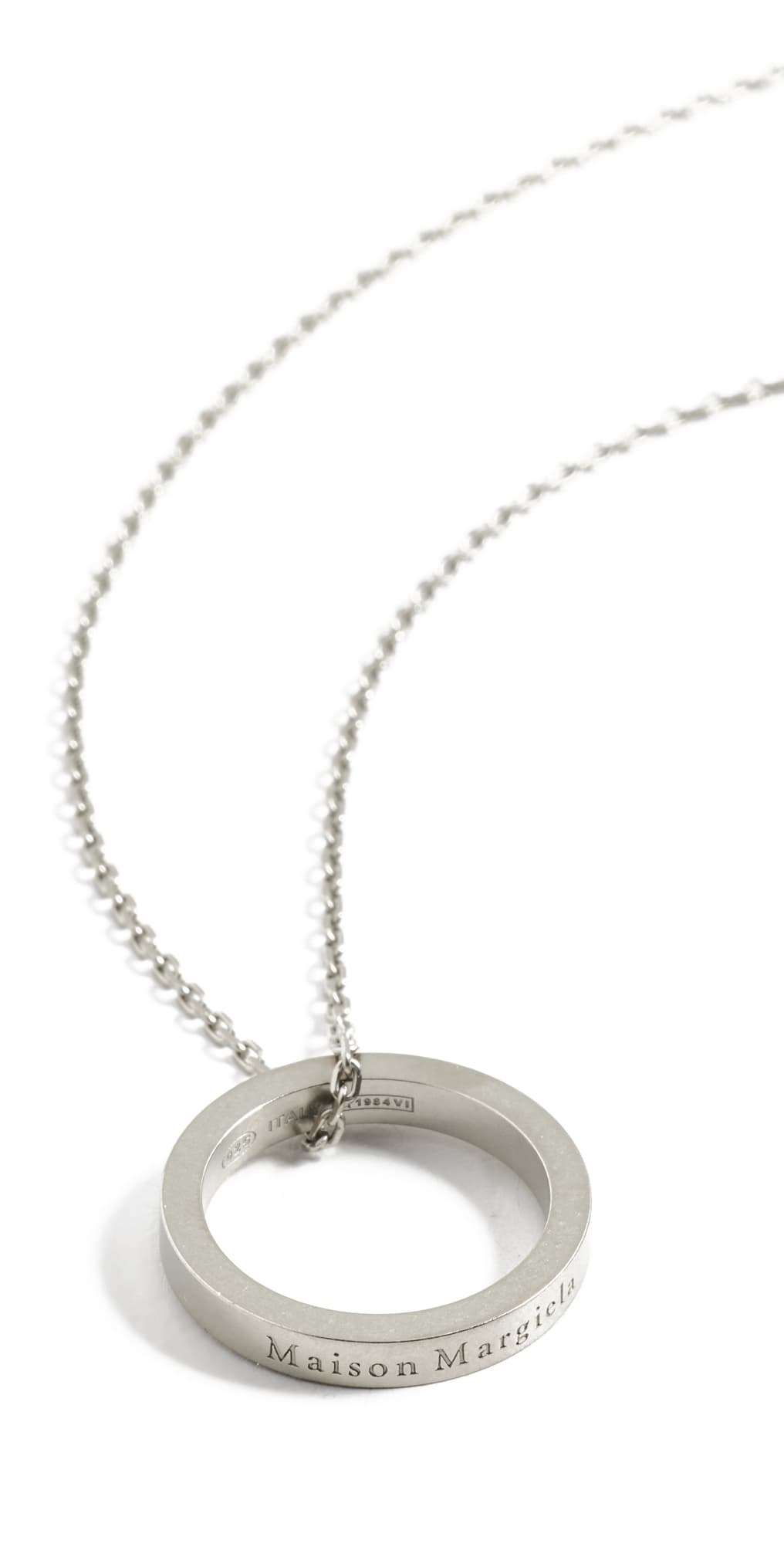 Maison Margiela Logo Collection Necklace Palladio Burattato · One Size