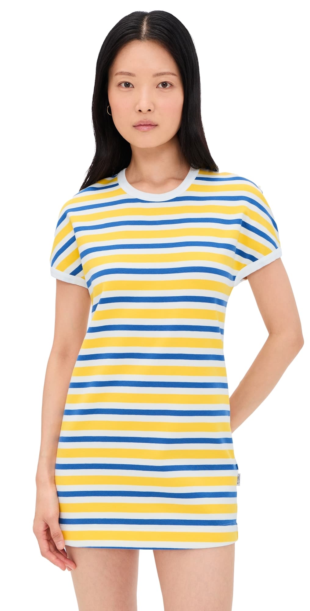 MM6 Maison Margiela Mini T-Shirt Dress Yellow/Blue/Off White