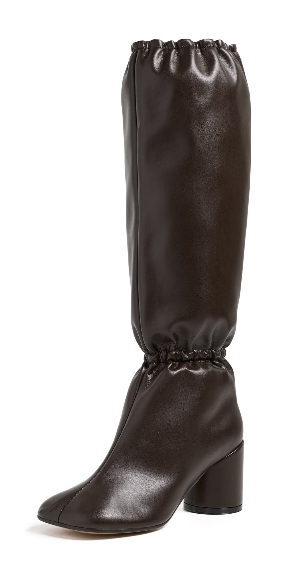 MM6 Maison Margiela Gathered Boots Coffee Bean