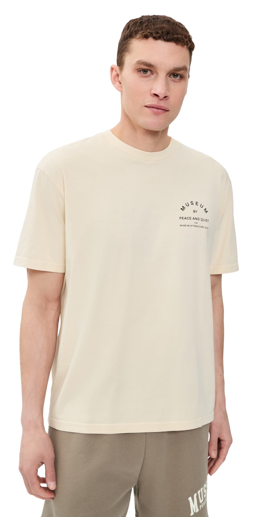 Museum of Peace and Quiet Museum by Pq T-Shirt Bone