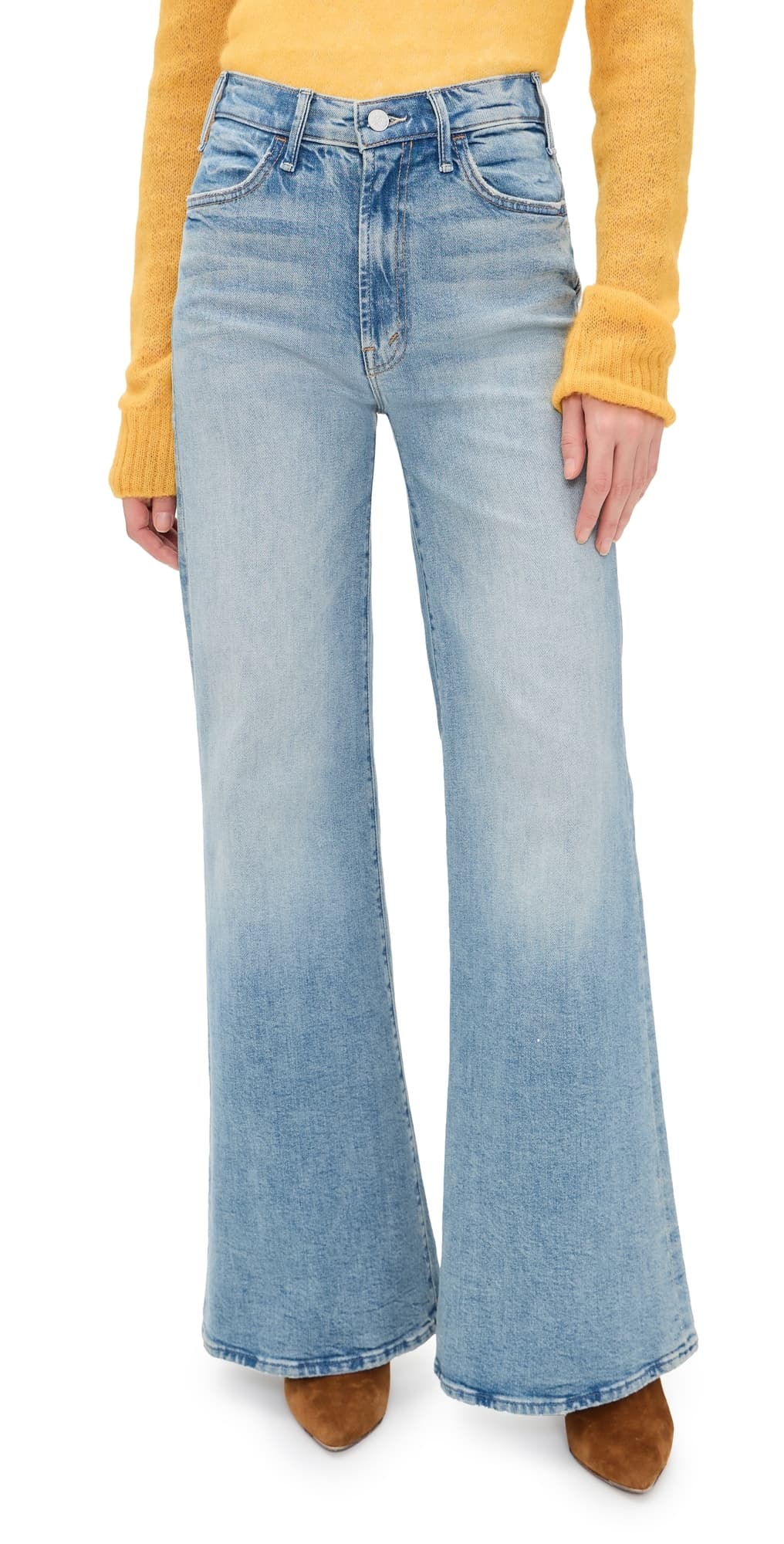 MOTHER The Hustler Roller Sneak Jeans I Confess