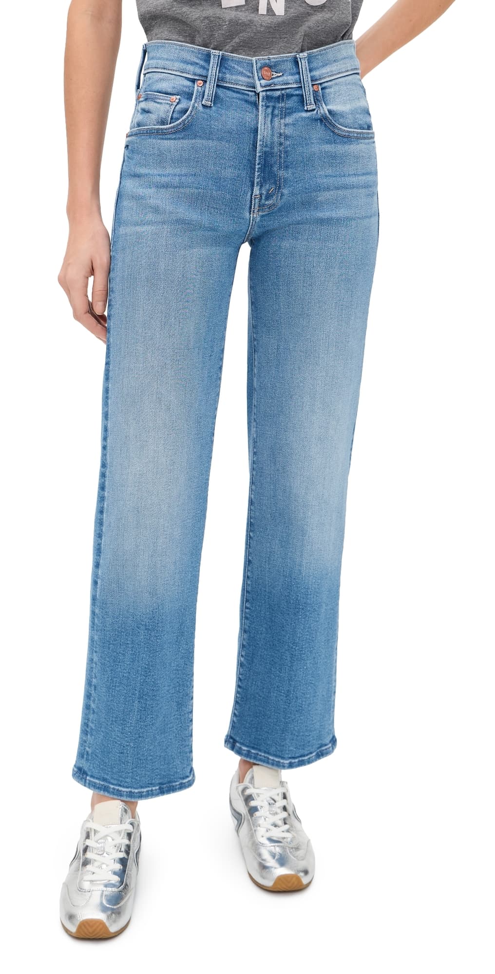 MOTHER The Mid Rise Rambler Zip Ankle Jeans Piece by Piece