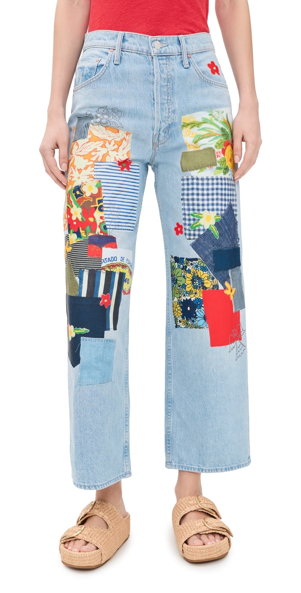 MOTHER High Waisted Spinner Flood Jeans Mumble Jumble