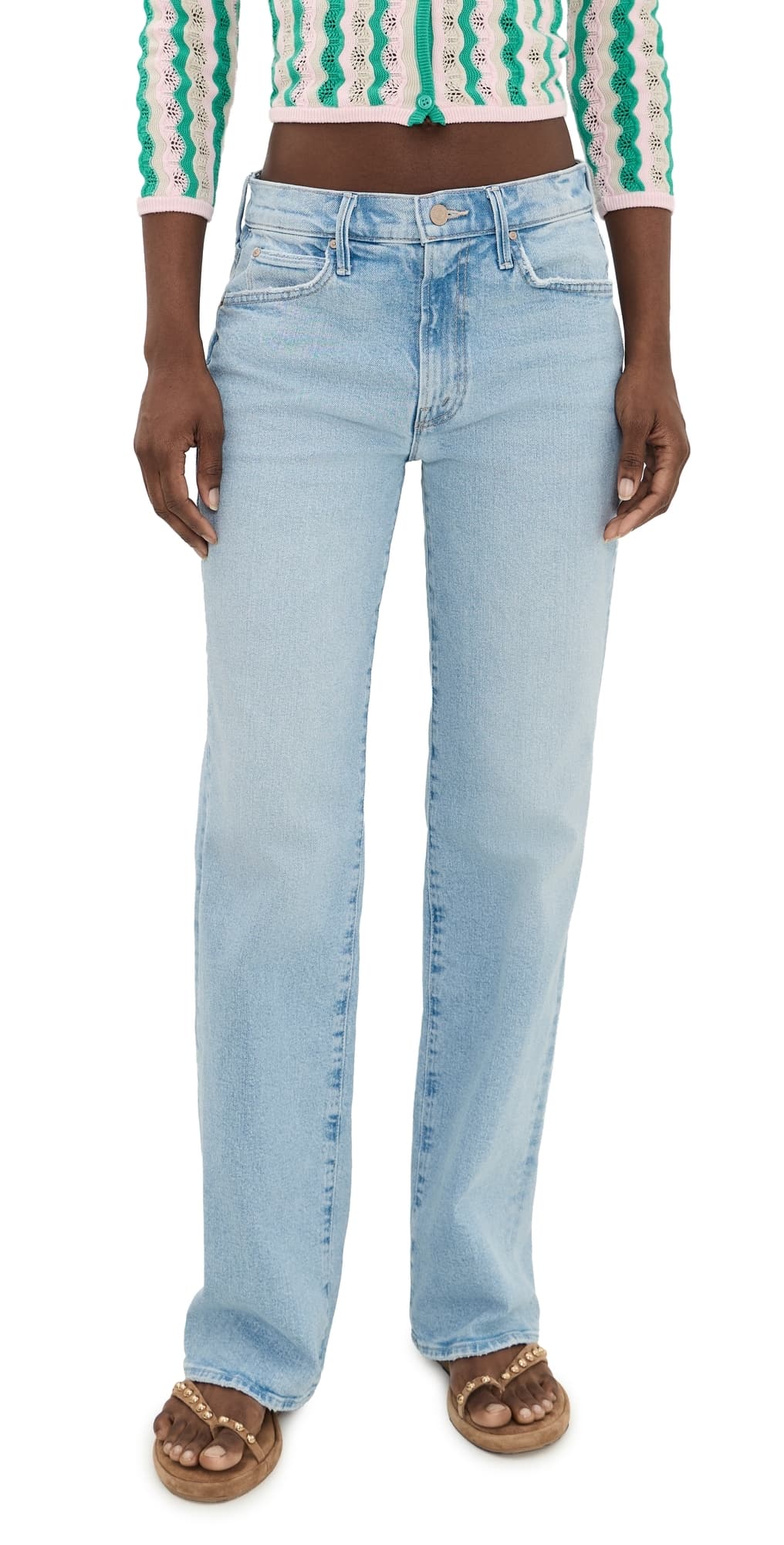 MOTHER The Kick It Jeans Fringe Benefits