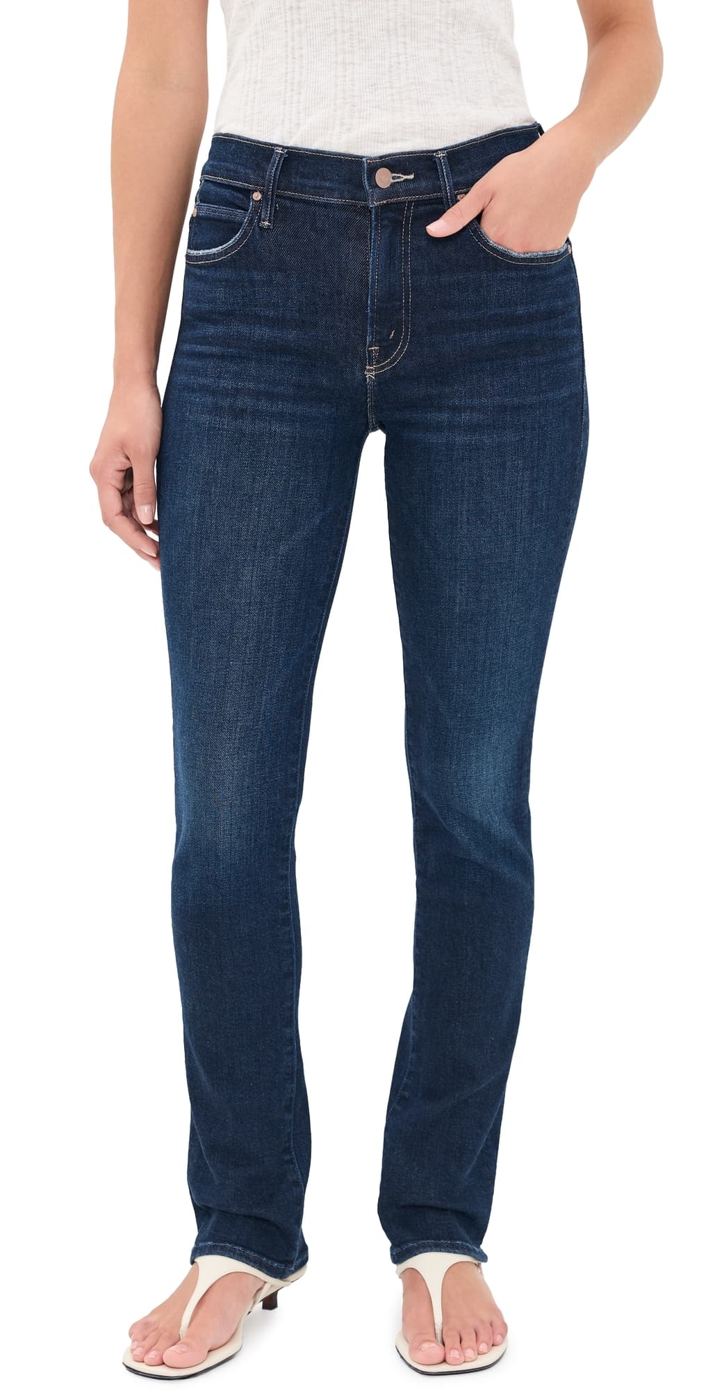 MOTHER The Rascal Skimp Jeans Hard Stop Honey